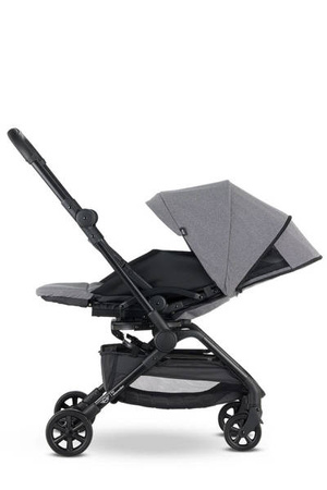 MINI by Easywalker Buggy TURN Kompaktowy wózek spacerowy z obrotowym siedziskiem 360° Soho Grey (z osłoną przeciwdeszczową w zestawie)