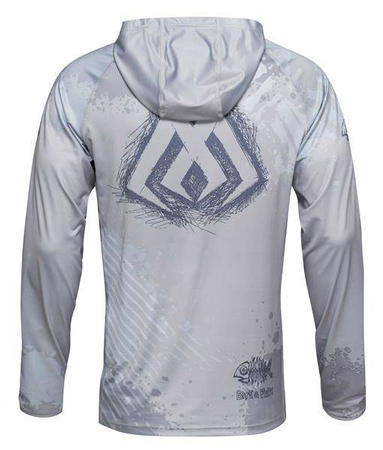 BLUZA - Z KAPTUREM Z FILTREM UPF rozm. S - op.1szt. MIKADO UMB-01UPF-S