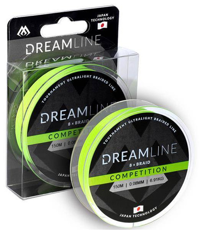 PLECIONKA DREAMLINE FLUO GREEN 0.08mm\6.91kg\150m 1szp. MIKADO ZDL000FG-150-008