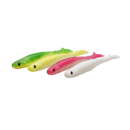 GUMA SLENDER SCOOP SHAD 13CM 12G DARK WATER MIX 4szt Savage Gear (76754)