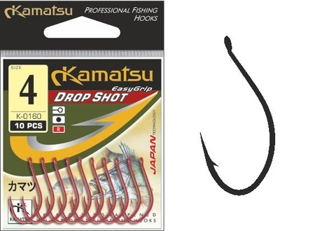 HACZYK KAMATSU DROP SHOT SHAD TAIL 4 KOLOR CZERWONY OP.10SZT 511300804