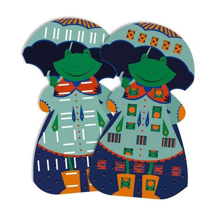 Zestaw kreatywny Papierowa przeplatanka Zabawne zwierzaki 5+, Janod