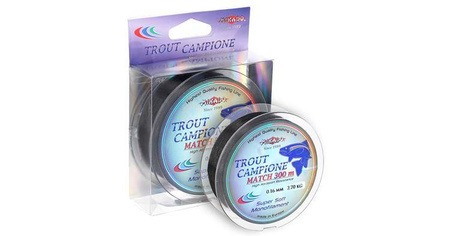 ŻYŁKA TROUT CAMPIONE MATCH 0.22mm\4.20kg\300m Czarna - 1szp. MIKADO ZMTC-M-022