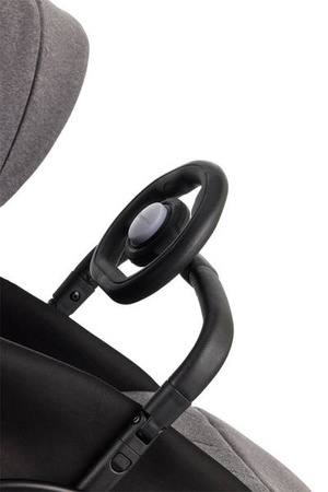 MINI by Easywalker Buggy TURN Kompaktowy wózek spacerowy z obrotowym siedziskiem 360° Soho Grey (z osłoną przeciwdeszczową w zestawie)