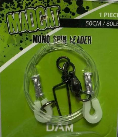 PRZYPON SUMOWY FLUOROCARBON ŻYŁKA 50cm 36kg MADCAT MONO SPIN LEADER DAM 56051
