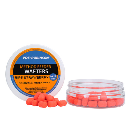 Przynęta VDE-Robinson Wafters 6x10mm, Dojrzała Truskawka, 15g VDR Team 62-B1-RST