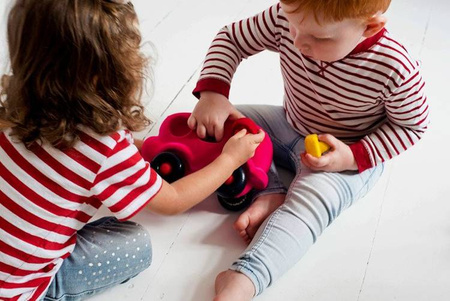 Rubbabu Autobus sorter z 6 klockami sensoryczny różowy