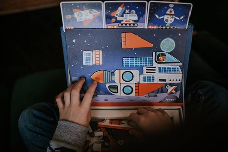 Magnetyczna układanka Kosmos Magnetibook, Janod