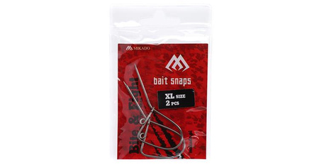Agrafka sumowa do zbroojenia żywca, agrafka na suma nierdzewna Catfish Live Bait Snap – size L - op.2szt. MIKADO AMC-039-L