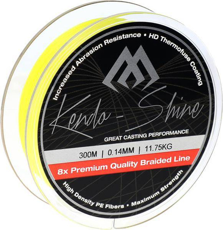PLECIONKA KENDO SHINE YELLOW 0.16mm\13.84kg\300m 1szp. MIKADO ZKS00Y-300-016