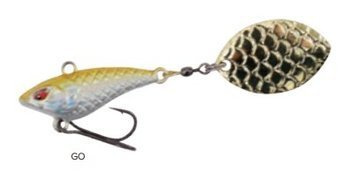 WOBLER Z OBROTOWYM WIRUJĄCYM OGONKIEM PRZYNĘTA - M-TAIL 12g/GOLD - op.1szt. MIKADO PMMT-12-GO