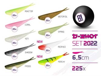 Zestaw przynęt BOMB D-SHOT set 2022 6,5cm / 225szt 6,5cm Delphin (101002968)