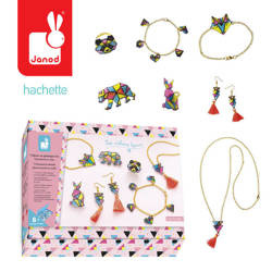 Zestaw kreatywny do tworzenia biżuterii z kurczliwego plastiku Geometrix 8+, Janod KOLEKCJA 2022