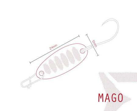 Wahadłówka Delphin MAGO 2g AURO Hook #8 Snap 00 Delphin (101000737)