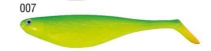 GUMA FLAT SHAD 16,5cm KOL. 07 GREEN LEMON OP.3SZT KONGER 338022007