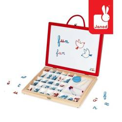 Tablica z magnesami w walizce 4 w 1, Janod