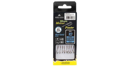 PRZYPON METHOD FEEDER - Z IGŁĄ - hak z zadziorem nr 10 / plecionka: 0.12mm/10cm - op.8szt. MIKADO HMFB213I-10