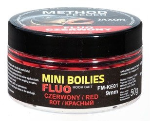 KULKI MINI FLUO METHOD FEEDER 9MM CZERWONY 50G JAXON FM-KE01