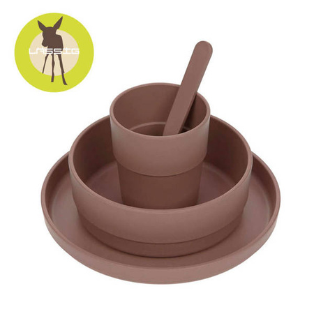Lassig Komplet naczyń dla dzieci Uni choco