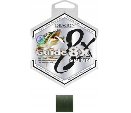 Plecionka GUIDE 8X SPINN 150 m 0.12 mm/10.70 kg zielona DRAGON PDF-42-10-112