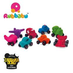 Rubbabu Zestaw 8 sensorycznych pojazdów – asortyment A (opakowanie zbiorcze 8 szt.)