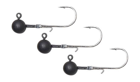 TUNGSTEN BALL JIGHEAD #1/0 3.5G MATT BLACK 3PCS Savage Gear (82280)