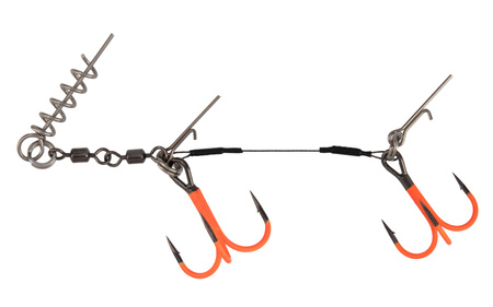 DOZBROJKA - TYTANOWA JAWS DOUBLE EVO TITANIUM XL UV- 30kg - kotwice 2/0 , 1/0 - op.1szt. MIKADO HDJ-13-02-UV