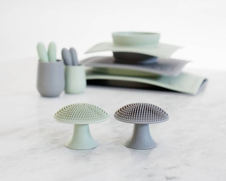 EZPZ Silikonowa myjka czyścik do naczyń bez bakterii pastelowa zieleń