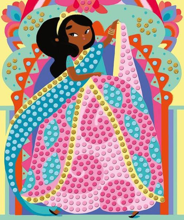 Zestaw kreatywny Mozaika Księżniczki 7+, Janod