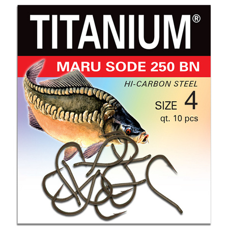 Haczyk Titanium MARU SODE (10 szt.), rozm. 4 Robinson 02-P-250BN-04