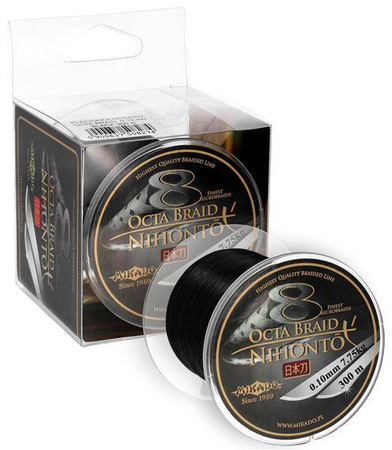 PLECIONKA NIHONTO OCTA BRAID  010 BLACK 300M