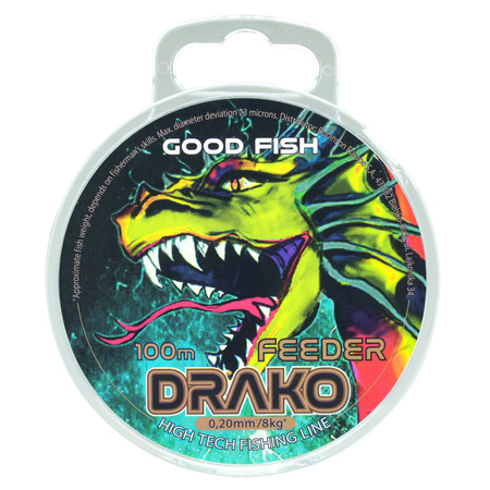 Żyłka GoodFish Drako Feeder 0,22mm, 100 m, brązowa GoodFish A-55-DF-022