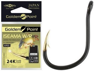 HACZYK KARPIOWY GOLDEN POINT - ISEAMA  W/R Nr. 2 GB - torebka 8szt MIKADO HS10071-2-GB