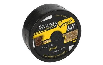 PRZYPON WIODĄCY GRAVIS LEADCORE BRĄZOWY 25LB - 10M MIKADO AMC-GL25B/B