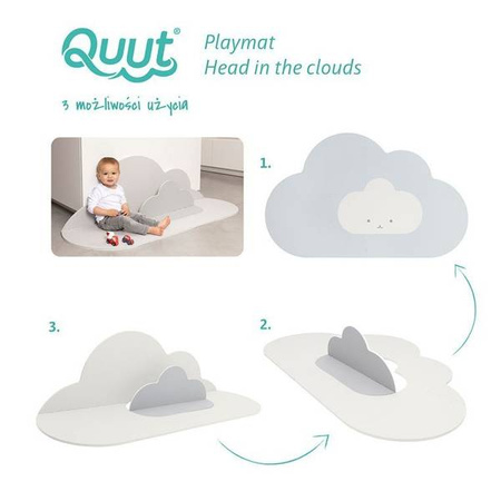 QUUT Mata do zabawy piankowa podłogowa Chmurka Playmat Pearl Grey