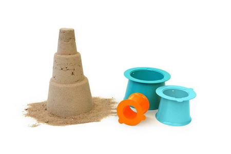 QUUT Zestaw 3 foremek do piasku Wieża Alto Lagoon Green + Vintage Blue + Mighty Orange