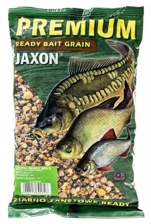 ZIARNO JAXON PREMIUM READY 1KG MIX 5 KUKURYDZA-GROCH-PSZENICA-KONOPIE JAXON FJ-PE10