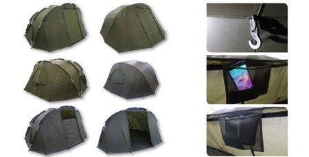 Namiot karpiowy 2-osobowy z narzutą, winterskin Prologic Cruzade Session Bivvy 2man w/overwrap (55776)