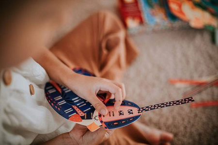 Zestaw kreatywny Papierowa przeplatanka Zabawne zwierzaki 5+, Janod