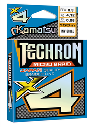 PLECIONKA TECHRON MICRO BRAID X4 INVISIBLE 0,03/0.1#/150 KAMATSU 206152003