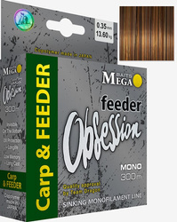 Żyłka MegaBAITS  OBSESSION  Carp & FEEDER 300 m 0.35 mm/13.60 kg camou/4-kolor. jasna    DRAGON PDF-30-26-335