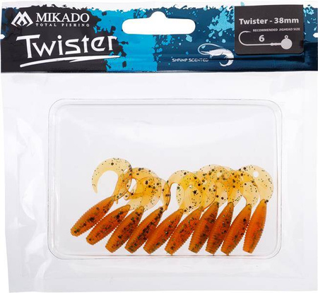 PRZYNĘTA - TWISTER 38mm/ ORANGE PEPPER - op.10szt.
