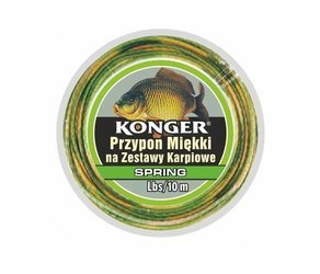 PRZYPON MIĘKKI SPRING NA ZESTAWY KARPIOWE 35Lbs/10m TEAM CARP KONGER 960009035