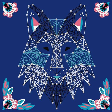 Zestaw kreatywny Przeplatanka 3D String art Zwierzęta 8+, Janod