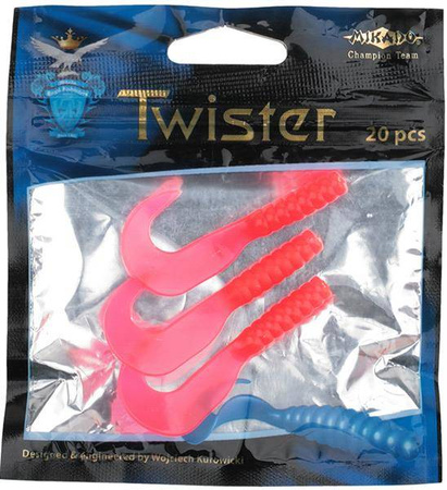 TWISTER MORSKI, NA MORZE 7.5cm (RED) - op.5szt. (F540) MIKADO LS-G540-7.5-01