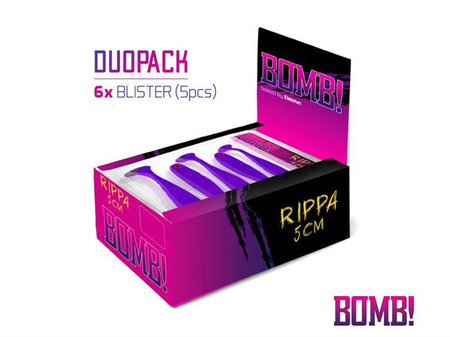 Sztuczna przynęta/guma BOMB! Rippa / 5szt 5cm/BEST Delphin (690030512)