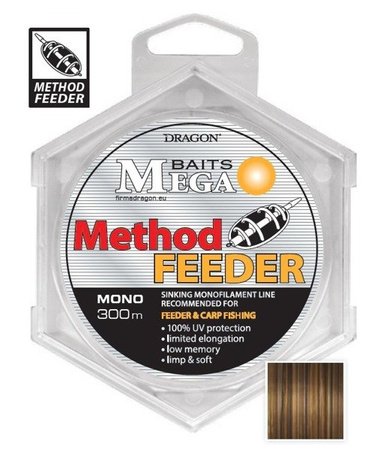 Żyłka MegaBAITS METHOD FEEDER SINKING 300 m 0.30 mm/ 8.15 kg kamuflażowa DRAGON PDF-30-24-230