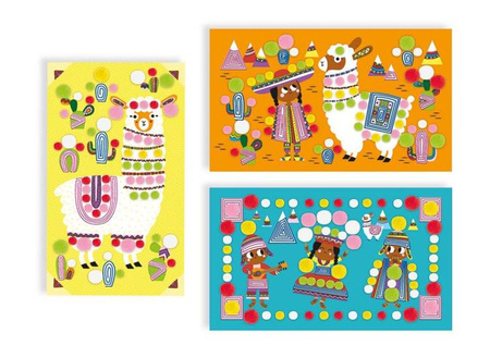 Zestaw artystyczny Pompony Lamy 4+, Janod