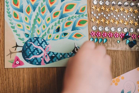 Zestaw artystyczny Czarodziejskie cyrkonie Piękne ptaki 7+, Janod