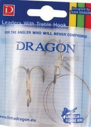Przypon żywcowy  - A.F.W. - kotw.rozmiar2/0 1 x 7 Surfstrand 13 kg 30 cm 2 szt.    DRAGON PDF-59-200-1330